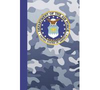 US Air Force Notebook: Camouflaged US Air Force Logo