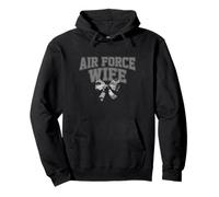 US Air Force Wife Coquette Bow USAF Family Matching Pullover Hoodie