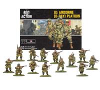 US Airborne D-Day Platoon - 28mm Scale Plastic Miniatures for Bolt Action | Highly Detailed World War 2 Miniatures by Warlord Games