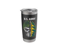 US Airborne Special Forces Green Beret Skull Soldier Stainless Steel Insulated Tumbler