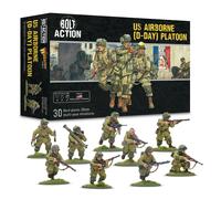 Warlord Games US Airborne D-Day Platoon - 28mm Scale Plastic Miniatures for Bolt Action Highly Detailed World War 2 Miniatures