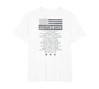 US Airman's Creed Military Ethos Air Force Code T-Shirt, Men's Big and Tall, White, 6X Tall