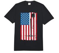US America Flag | Underground Mining Miner | Mining Axe Comfort Colors Adult Heavyweight T-Shirt