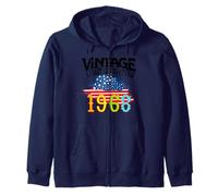 US American Flag Limited Edition - Vintage 1968 Zip Hoodie