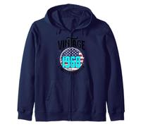 US American Flag Limited Edition - Vintage 1968 Zip Hoodie