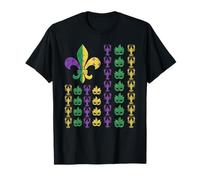 US American Flag Mardi Gras Crawfish T-Shirt