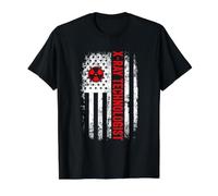 US American Flag Xray Technologist X-Ray Tech for Women Men Value Graphic T-Shirt, Men, Black, S