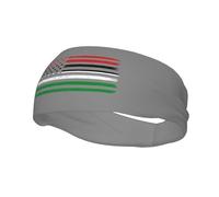 US and Nuer White Army Flag Headbands Men Women Non Slip Wicking Sports Sweatband for Gym Basketball Yoga Hairbands