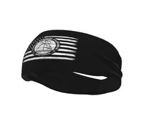 US and Seal of Paradise, California Headbands Men Women Non Slip Wicking Sports Sweatband for Gym Basketball Yoga Hairbands