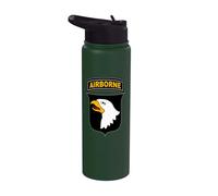US Army 101st Airborne Infantry Division Patch, Veterans Stainless Steel Insulated Water Bottle