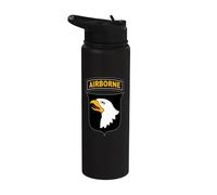 US Army 101st Airborne Infantry Division Patch, Veterans Stainless Steel Insulated Water Bottle