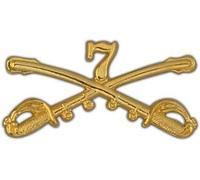 US Army 2" 7th Cavalry Lapel Pin