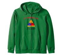 US Army 3rd Armored Division "Spearhead" | WW2 Vintage Tank Zip Hoodie