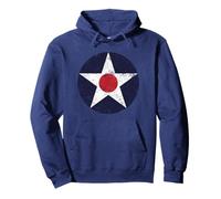US Army Air Corps Roundel Vintage USAAC World War 2 Insignia Pullover Hoodie
