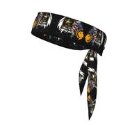 US Army Cool American Flag Eagle Print Sports Head Tie Bandanas â€“ Comfortable Athletic Sweatbands for Running, Yoga, Cycling, and More
