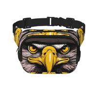 Us Army Cool American Flag Eaglewaist Bag for Men Women - Adjustable Double Fanny Pack for Travel, Sports, and Daily