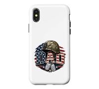 US Army Dad Military Veteran Father Hero Case for iPhone X/XS