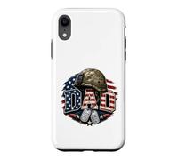 US Army Dad Military Veteran Father Hero Case for iPhone XR