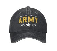 US Army Flag Patriotic America Unisex Baseball Cap 4th July Distressed Denim Caps Hat Outdoor Summer Adjustable Fit Headwear Cotton，for All Seasons
