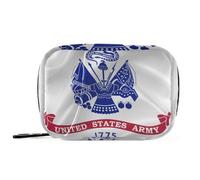 Us Army Flag United States Military Vitamins Bags with Detachable Compartments Portable Organizer Zipper case