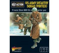 Bolt Action US Army Infantry Squad in Winter Clothing 28mm Scale Metal Miniatures by Warlord Games - Highly Detailed World War 2 Miniatures for Table-top Wargaming