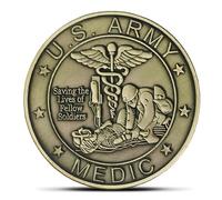 US Army Medic Military Challenge Coin - Tribute to Army Medical Service