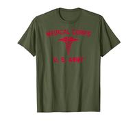 US Army Medical Corp | WW2 Vintage PT Medic Training T-Shirt, Men, Olive Green, Small