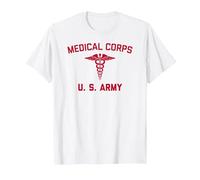 US Army Medical Corp | WW2 Vintage PT Medic Training T-Shirt, Men, White, Small