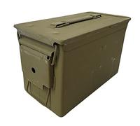 US Army Olive Metal Ammo Box Storage Container Unissued Military Surplus