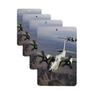 US Army Plane Car Air Freshener Cards for Women Men 4 Pack Cute Car Accessories Long Lasting Scent Car Diffuser Hanging Auto Aromatherapy Tablets Car Fresheners Gifts