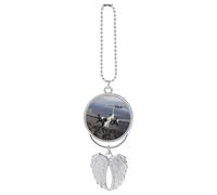 US Army Plane Car Pendant，Cute and Cool Creative New Car Accessories，Nostalgic Retro Auto Rear View Hanging Decoration，for Both Men and Women