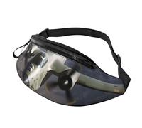 US Army Plane Fanny Pack for Men Women, Waterproof Sports Waist Bag Fashion Belt Bag Crossbody Bags Hip Bum Bag with Adjustable Strap Large Sling Bag Purse for Travel Hiking