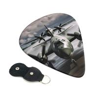 Us Army Plane Guitar Plectrums, 6 Guitar Plectrums, Double Sided Printing, For Acoustic Guitar, Bass, Ukulele, Electric Guitar (0.46 Mm 0.71 Mm 0.96 Mm)
