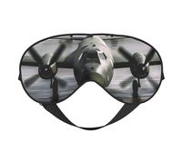 Us Army Plane Sleep Mask for Women & Men - Double-Sided Eye Mask with Adjustable Strap, Soft Silky Feel, Light-Blocking & Breathable for Travel, Nap, Shift Work, Yoga