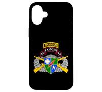 US Army Ranger - 75th Scroll, Tab, Airborne Wings, Rifles Case for iPhone 16 Plus