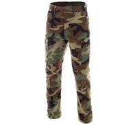 US ARMY TACTICAL BDU RIPSTOP TROUSERS MENS COMBAT CARGO WORK WEAR WOODLAND CAMO