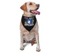 Us Army Veteran South Command Woods Expert Dog Bandana Cute Triangle Bib Scarf Washable Pet Neckerchief For Birthday Party Supplies Puppy Everyday Wear