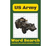 US Army Word Search Puzzle Book: Word Searches with Easy to Read Point about US Army, Military, USA, and More | 6x9 inches, 110 pages | 50+ Puzzles … Gift for Vacations, Holidays, and Free Times