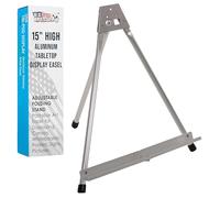 US Art Supply Aluminum Tabletop Easel Tri-Pod Display Table Top Design with Rubber Feet (Large - NO Arms)