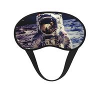 US Astronaut Travel Moon Sleep Mask for Men Women Blackout Eye Masks for Sleep, Relaxing Zero Pressure Night Blindfold Soft Breathable Eye Cover for Travel, Night Work, Nap, Office