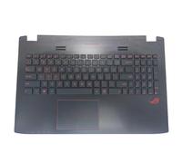 US Backlight Keyboard for ASUS for ROG GL552 JX GL552V GL552VL GL552VW VX Gaming Keyboards for Palmrest for Touchpad Upper Case 13N0-RZA0F41 Easy to replace