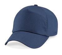 US BASIC 5 Panel Childrens Baseball Cap HAT - 13 Colours (Navy Blue)