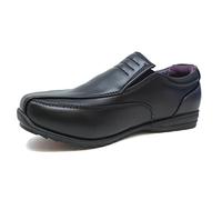 Us Brass Boys Kids New Formal Smart Casual Slip On Back To School Trainers Shoe ,Black, 2 UK