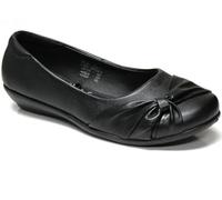 Us Brass Dolly Girls Bow Details Slip On School Mary Jane Shoes Black