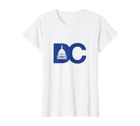 US Capitol Building Inside Blue DC Value Graphic T-Shirt