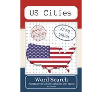 US Cities Word Search Puzzles: Word Searches with Easy to Read Print of US Cities, Towns, Metropolitans, Capitals, Jurisdictions and More | 6x9 ... … Gift for Vacations, Holidays and Free TImes