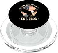 US Citizen Est. 2026 American Flag Bald Eagle Immigration PopSockets PopGrip for MagSafe