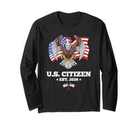 US Citizen Est 2026 Citizenship New USA Citizen Long Sleeve T-Shirt