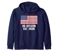 US Citizen Est. 2026 Citizenship Zip Hoodie