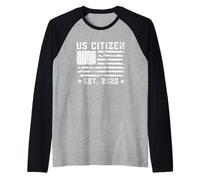Us Citizen Est 2026 New Citizenship American USA Raglan Baseball Tee